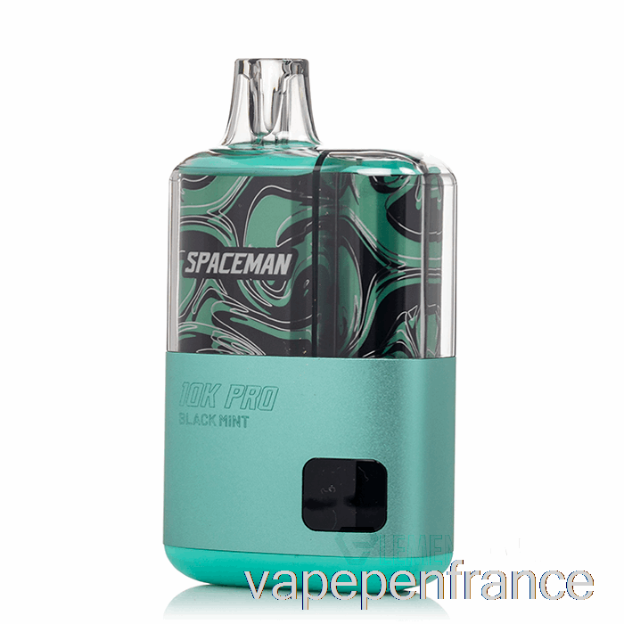 Stylo Vape Jetable à La Menthe Noire Spaceman 10k Pro